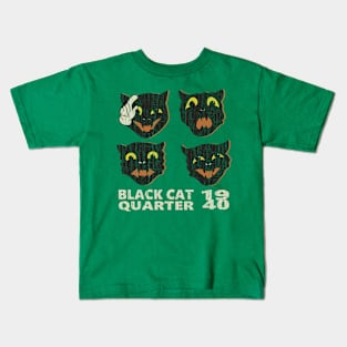 Black Cat Quartet 1940s Halloween Kids T-Shirt